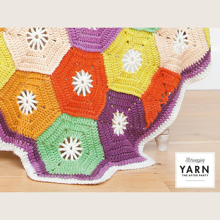 Hexagon Blanket - Hatszög Takaró - horgolásminta